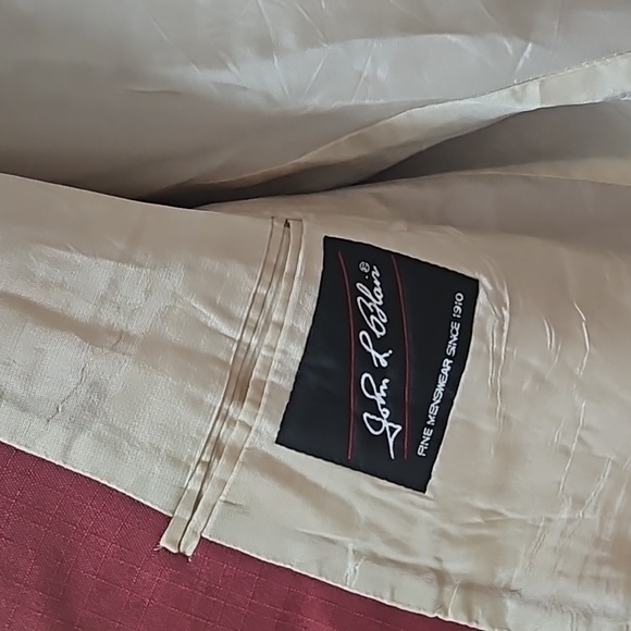 😎Nice John L. Blair Suit Jacket Size 44 Reg in Pink/Red Color - Picture 10 of 14